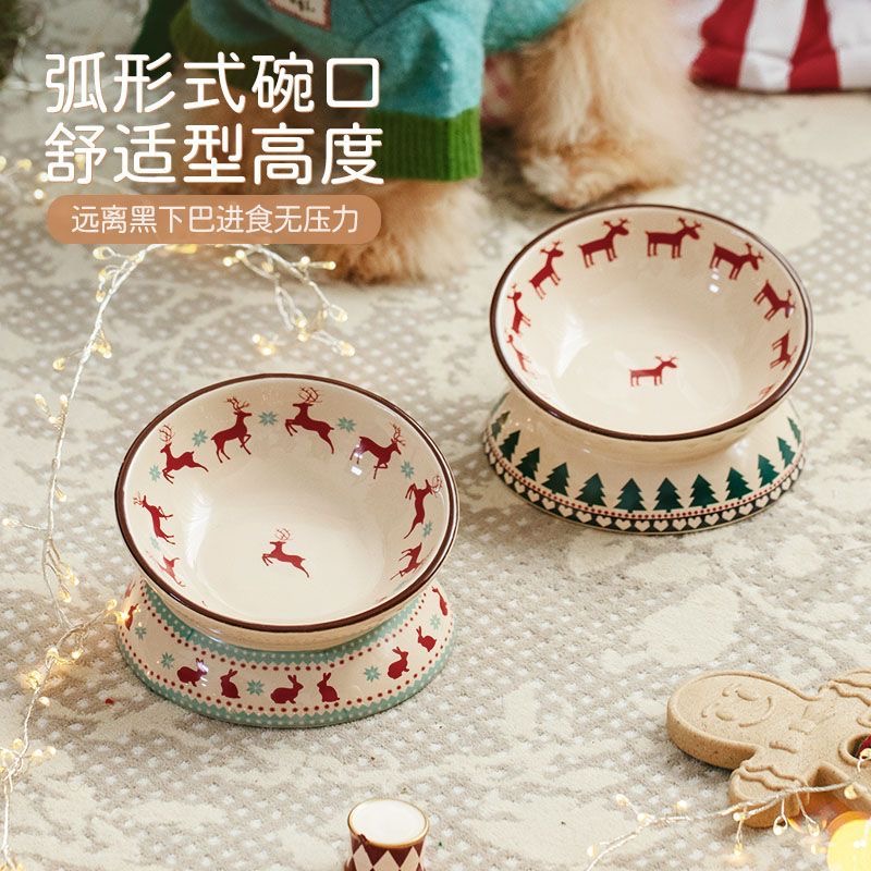 猫狗陶瓷食物碗 — 3