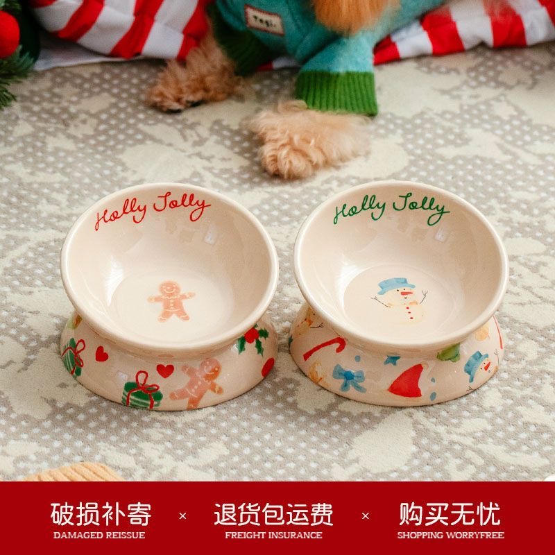 猫狗陶瓷食物碗 — 4