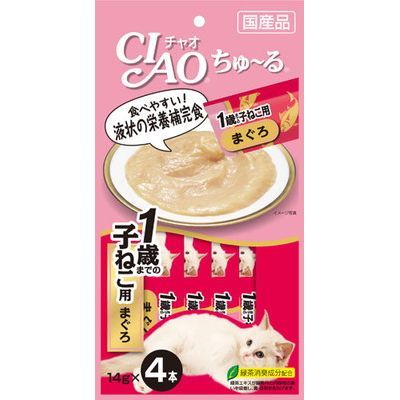 CIAO 糊仔小食 4條裝 - 金鮪魚味 (1歲前食用)
