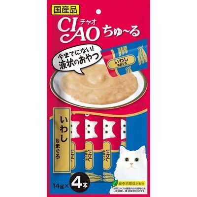 CIAO 糊仔小食 4條裝 - 金鮪魚 & 沙丁魚
