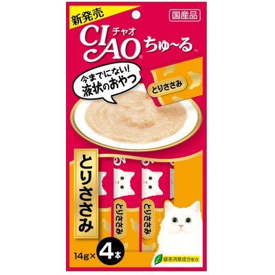CIAO 糊仔小食 4條裝 - 網走帆立貝, 雞肉, 木魚乾味