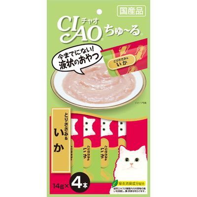 CIAO 糊仔小食 4條裝 - 雞肉 & 墨魚味