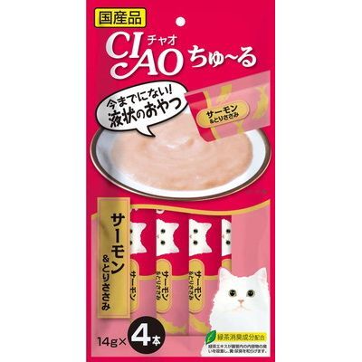 CIAO 糊仔小食 4條裝 - 三文魚 & 雞肉味