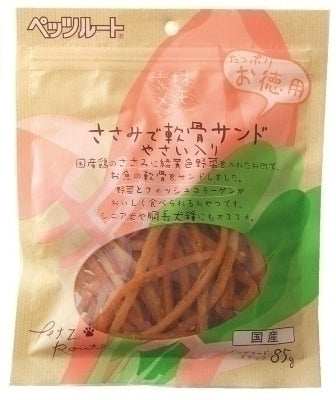 Petzroute 狗狗小食 - 蔬菜雞軟骨條 85g