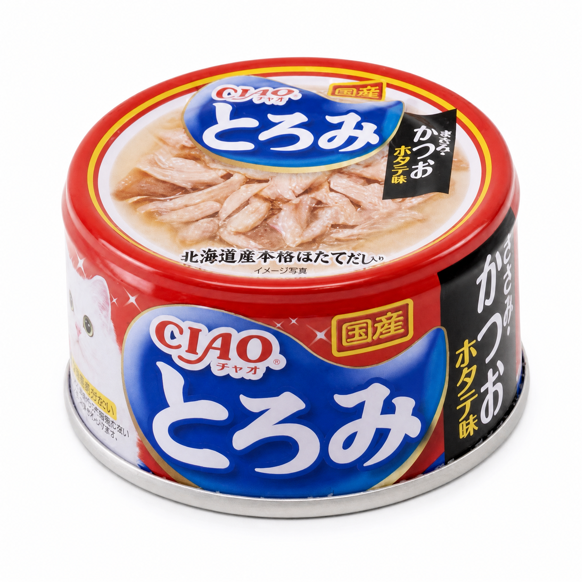 鰹魚高湯雞肉鰹魚扇貝濃湯貓罐頭