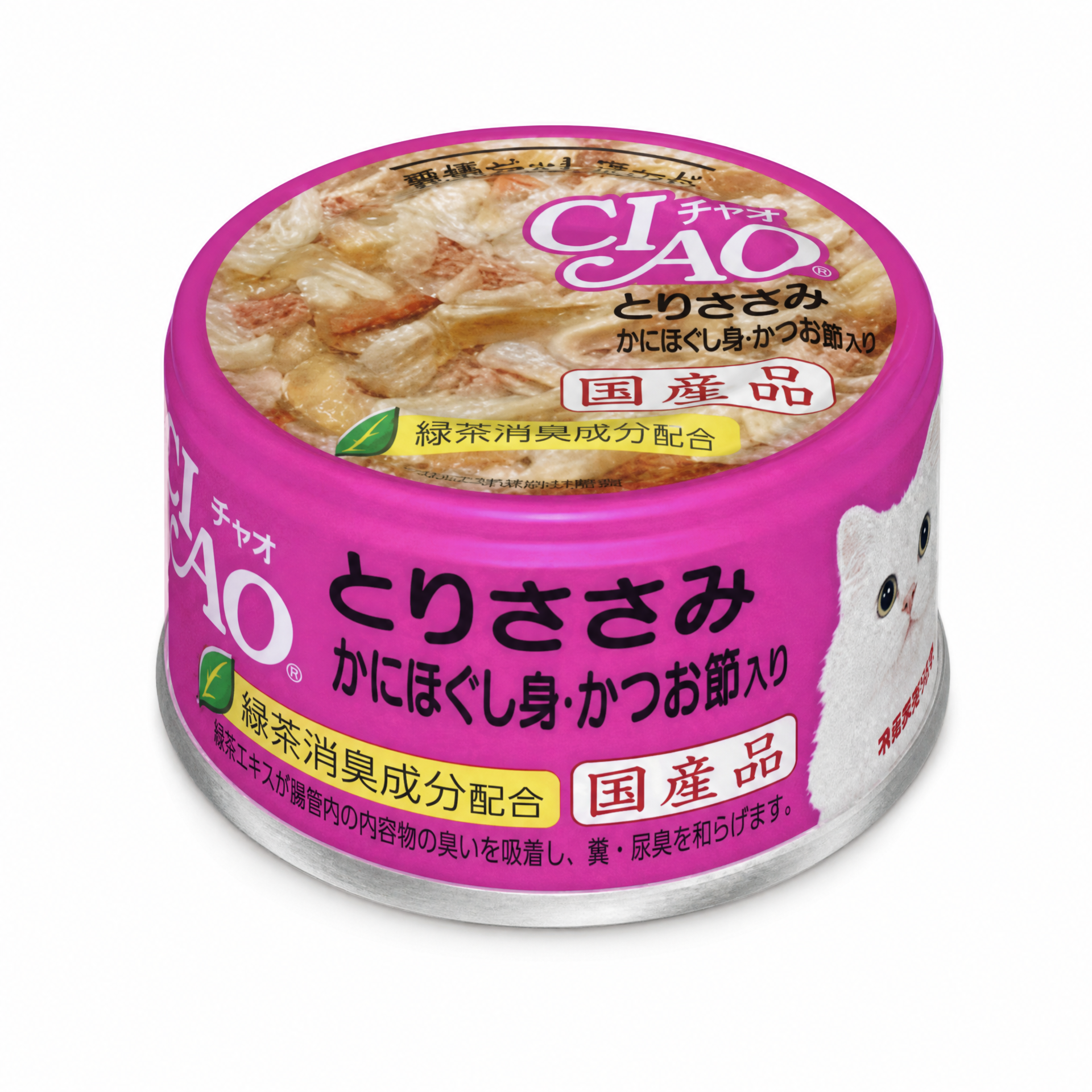 雞肉蟹柳柴魚片貓罐頭