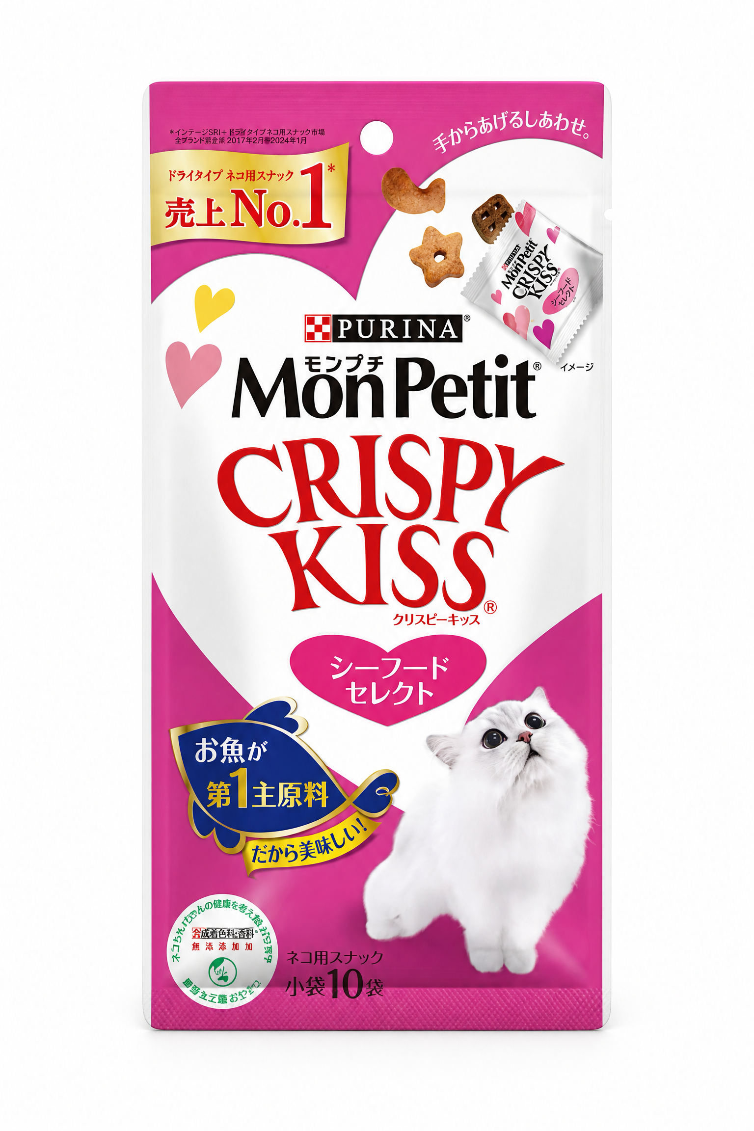 Mon Petit Crispy Kiss 海鮮味貓咪小食 30g