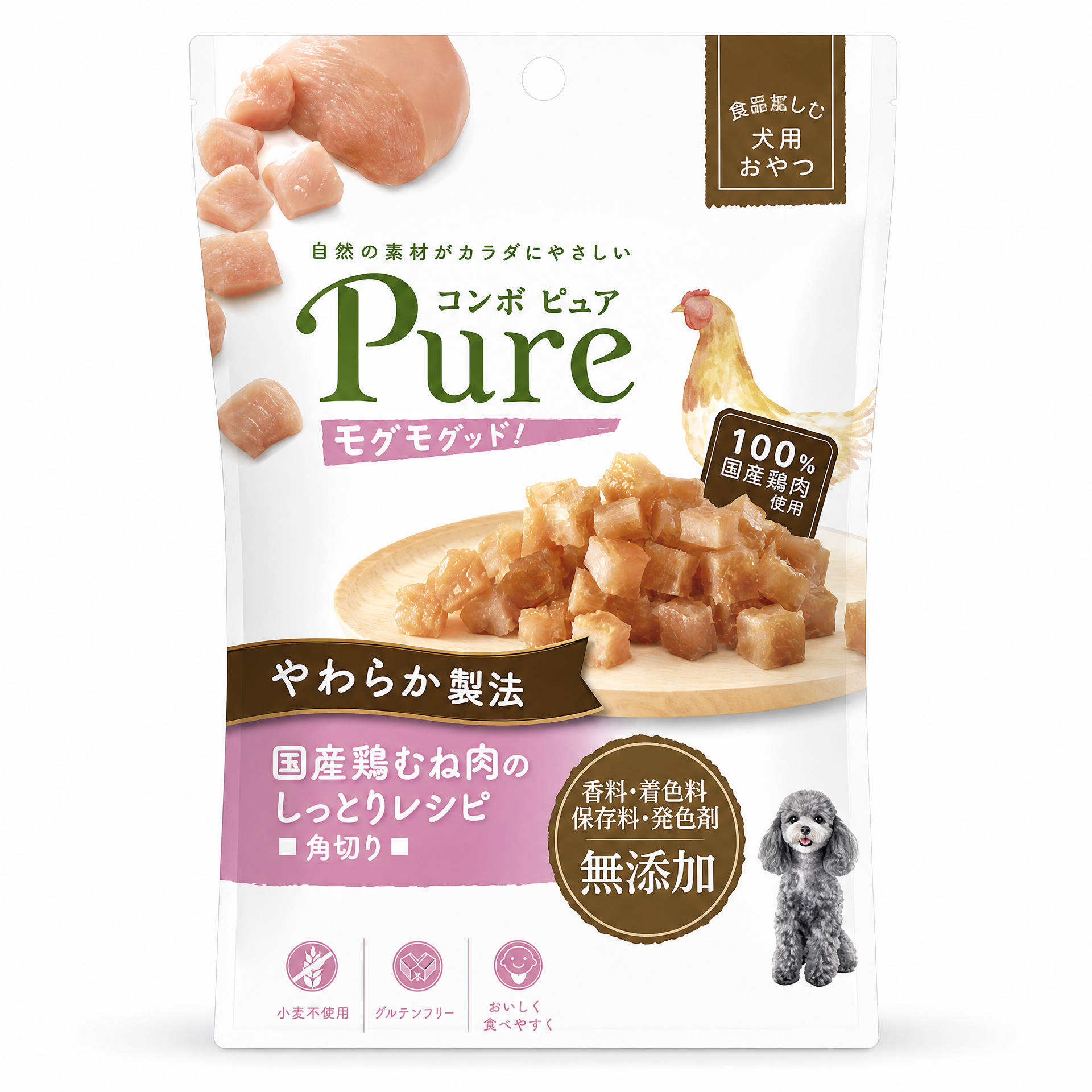 COMBO Pure 香嫩雞胸肉切塊狗狗小食 50g