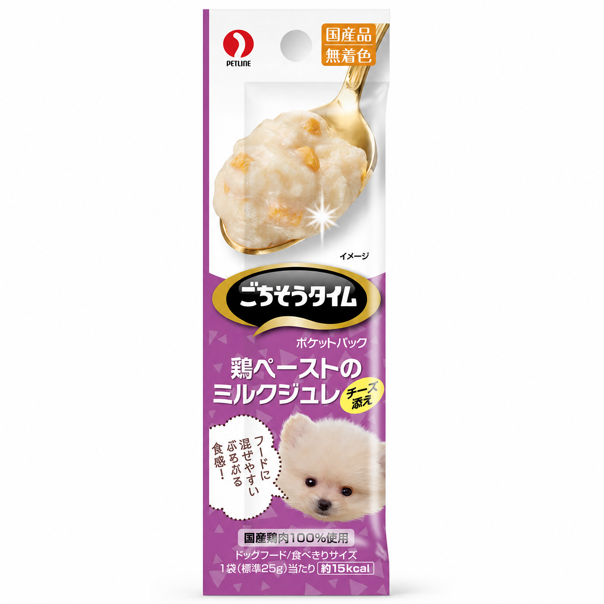PETLINE 盛宴時光 雞肉泥牛奶果凍芝士包 25g×4